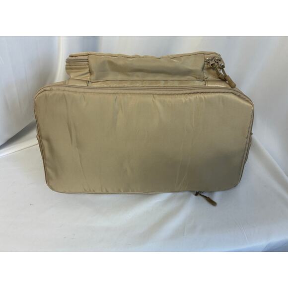 The Foldie Travel Bag Tan Lg 40L Weekender Exandable Foldable Carry On - Picture 8 of 13